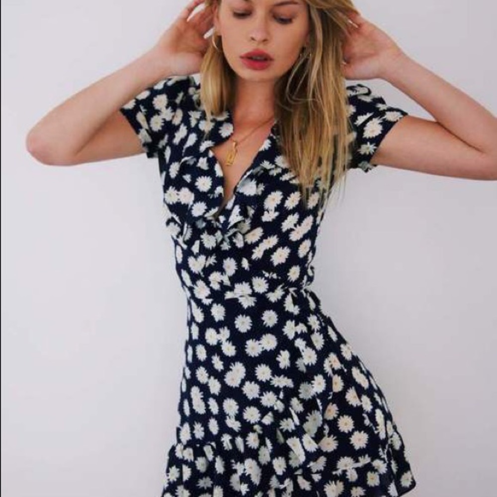 Realisation Par Valentina dress blue daisy